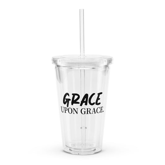 Grace Upon Grace Plastic Tumbler - Quall Co