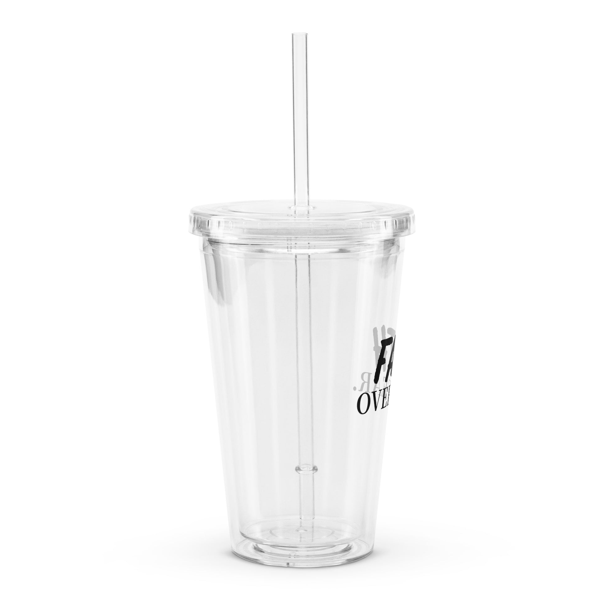 Faith over Fear Plastic Tumbler - Quall Co