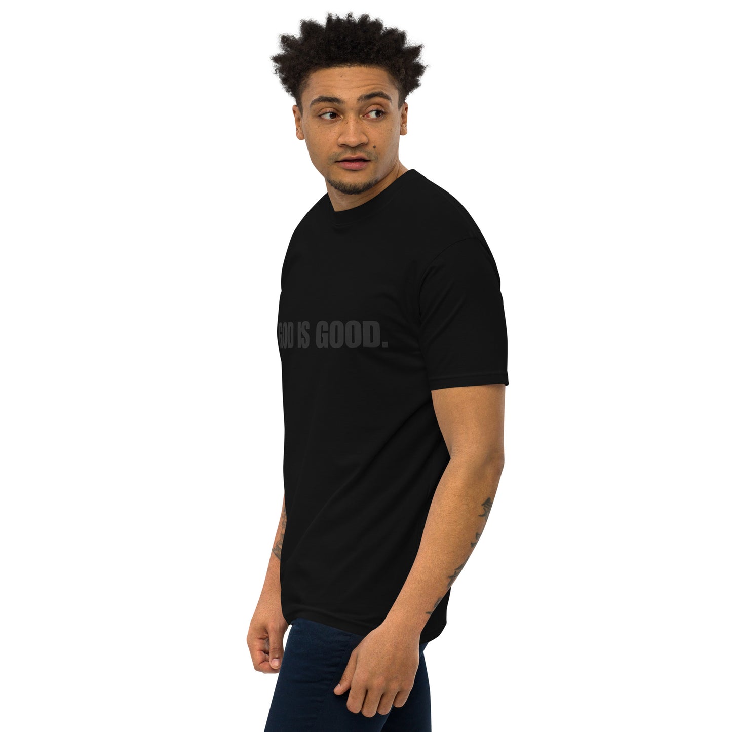 "God is Good" Men's Premium Heavyweight Tee - Quall Co