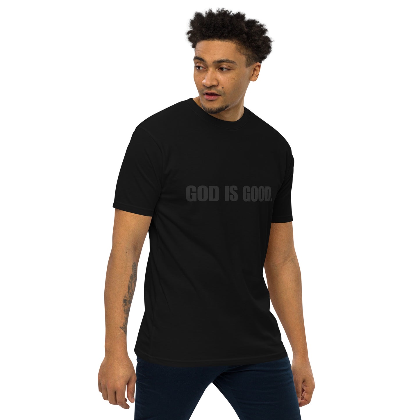 "God is Good" Men's Premium Heavyweight Tee - Quall Co