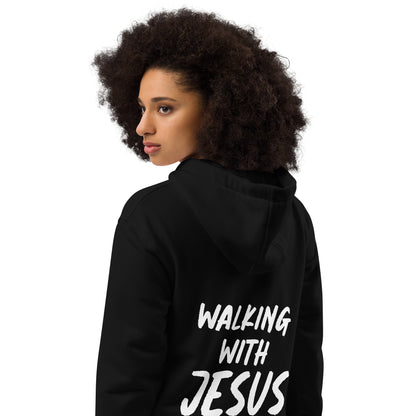 "Walking with Jesus" Premium Eco Hoodie - Sustainable Comfort in Faith - Quall Co