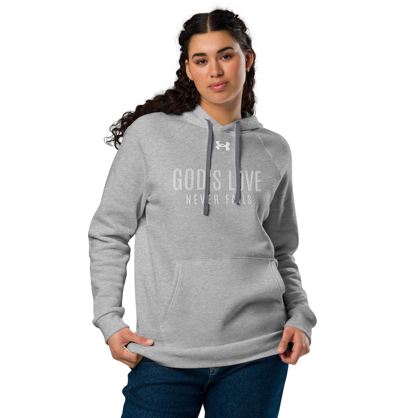 Under Armour® Ultra-Soft "God's Love" Fleece Hoodie - Comfort and Warmth Redefined - Quall Co