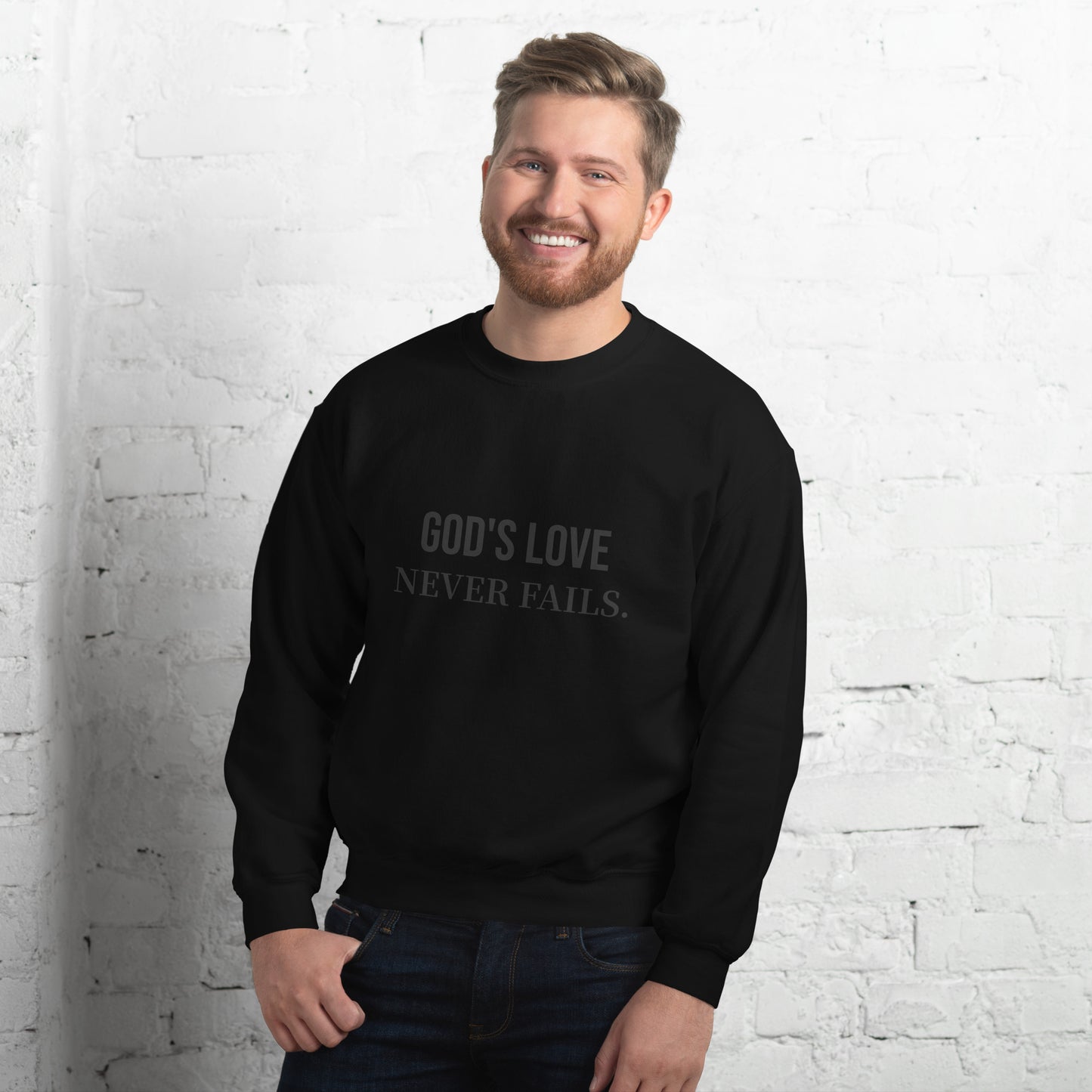 "God's Love" Unisex Sweatshirt - Embrace Divine Warmth - Quall Co