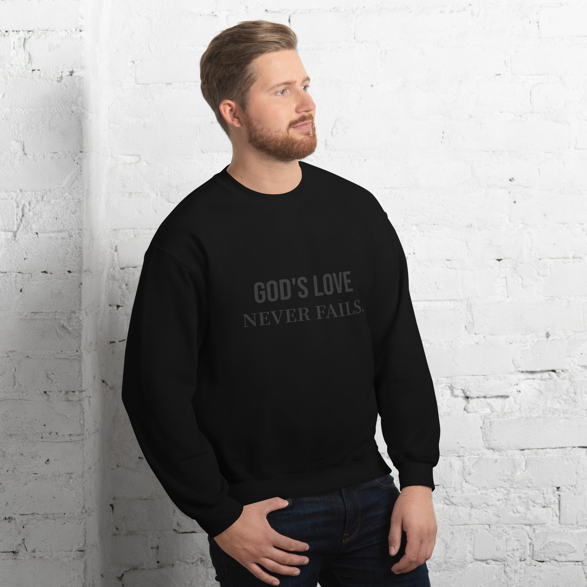 "God's Love" Unisex Sweatshirt - Embrace Divine Warmth - Quall Co