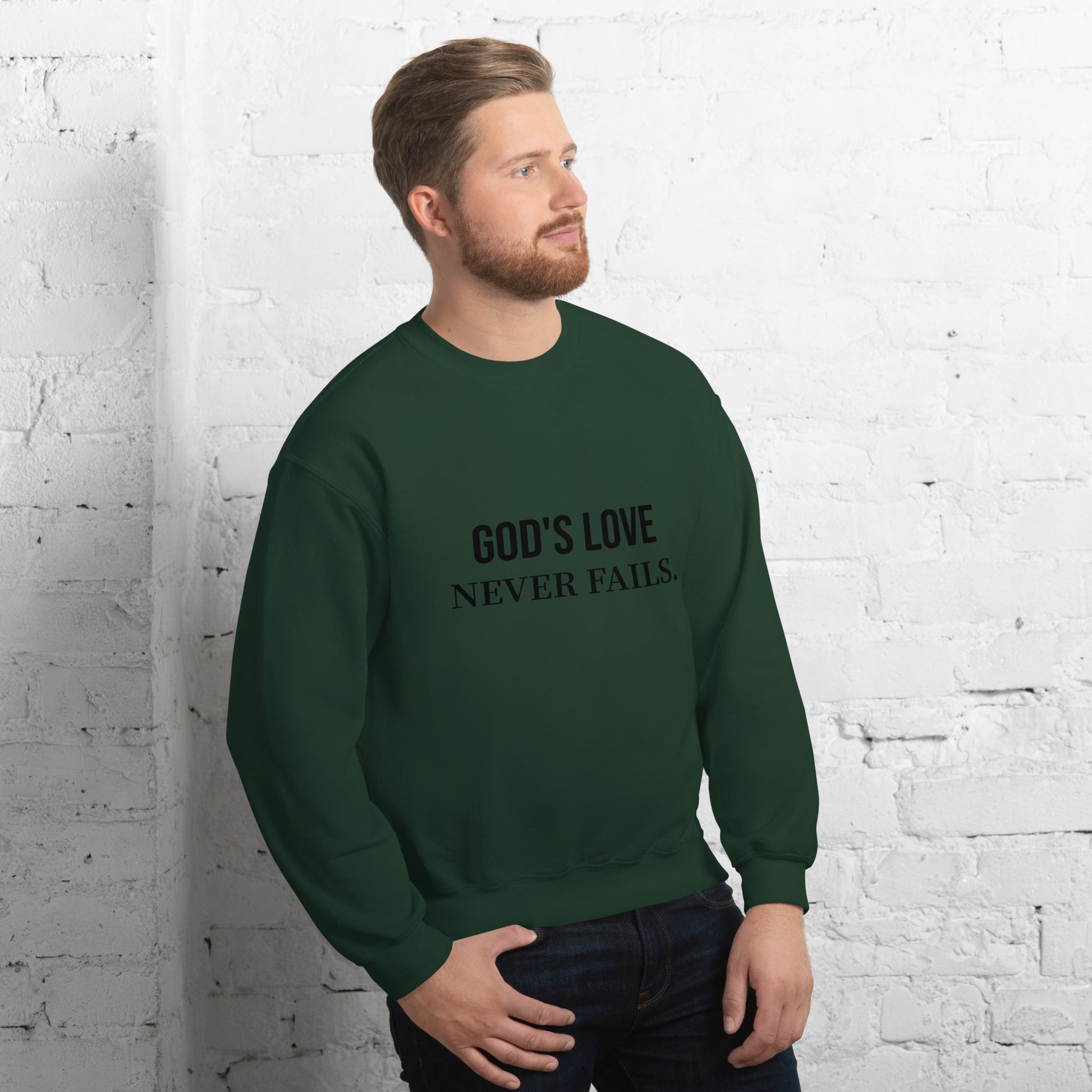 "God's Love" Unisex Sweatshirt - Embrace Divine Warmth - Quall Co