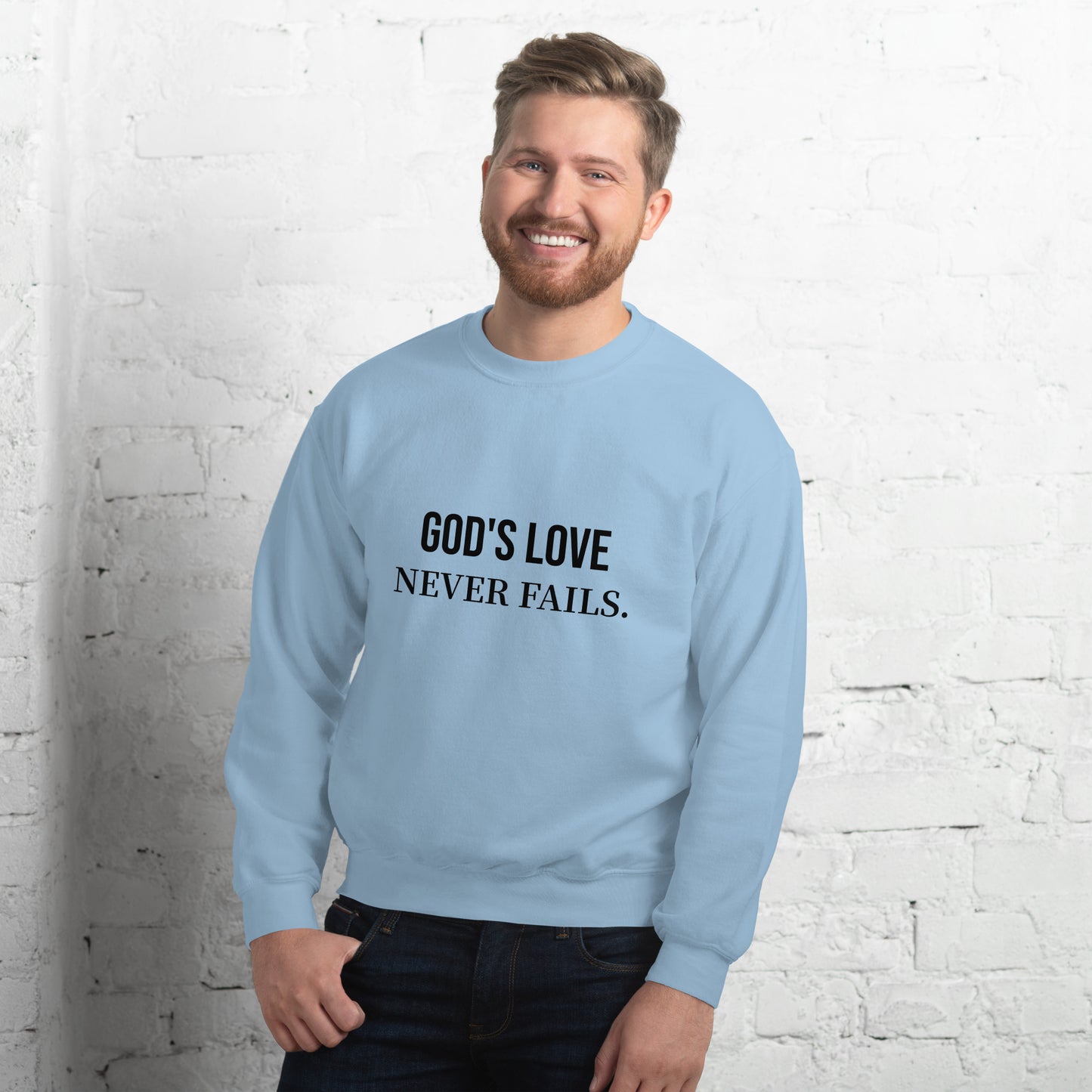 "God's Love" Unisex Sweatshirt - Embrace Divine Warmth - Quall Co