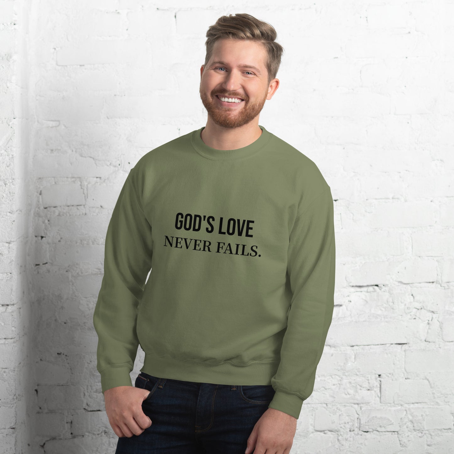 "God's Love" Unisex Sweatshirt - Embrace Divine Warmth - Quall Co