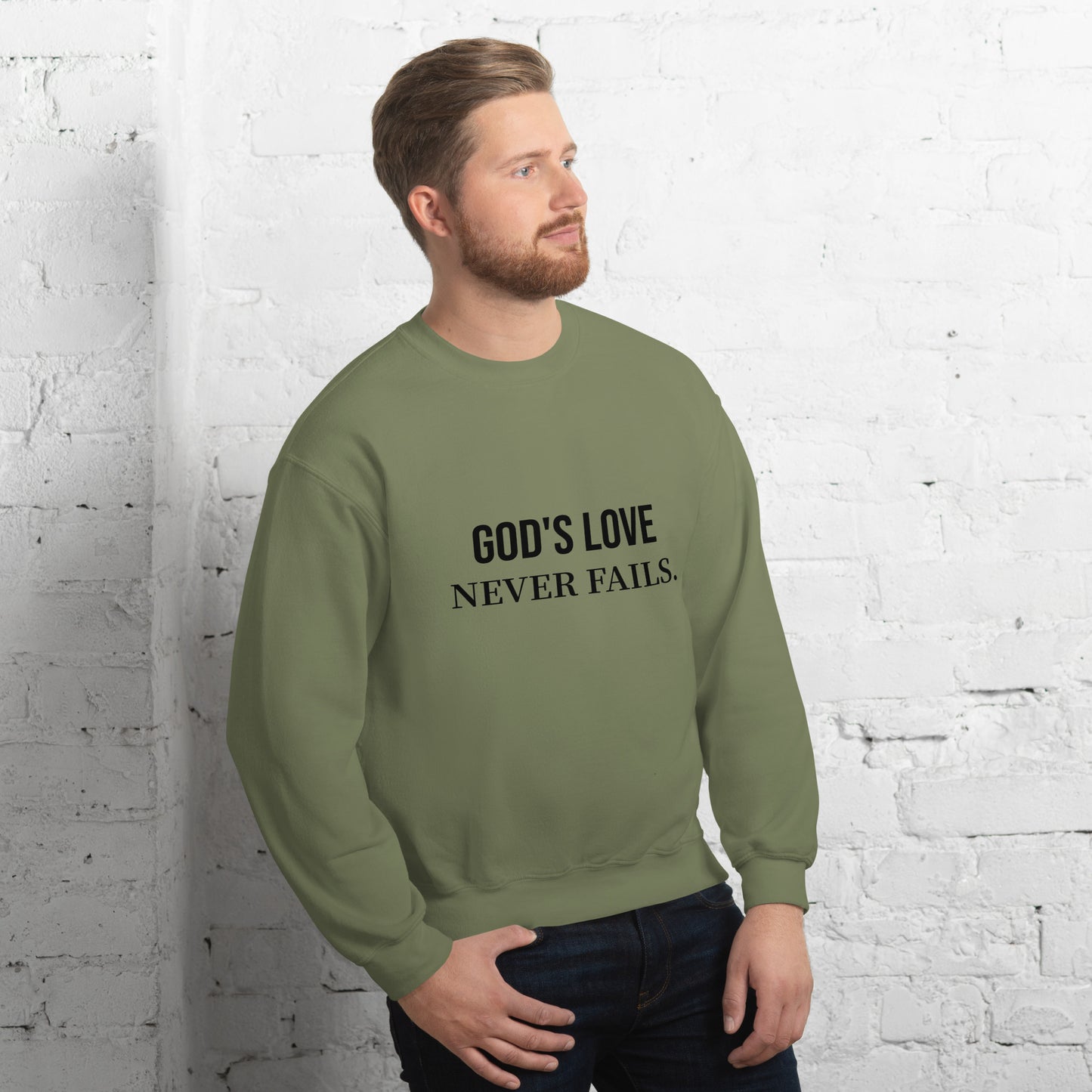 "God's Love" Unisex Sweatshirt - Embrace Divine Warmth - Quall Co