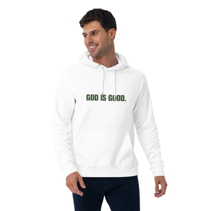 God is Good Green Print Unisex Hoodie - Quall Co