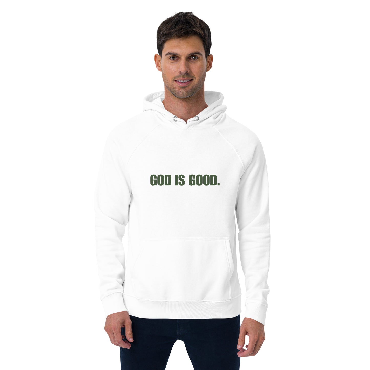 God is Good Green Print Unisex Hoodie - Quall Co