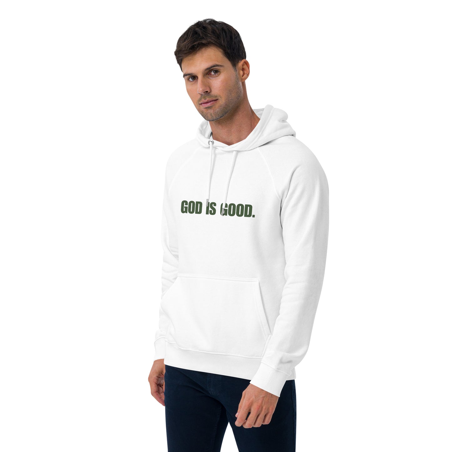 God is Good Green Print Unisex Hoodie - Quall Co