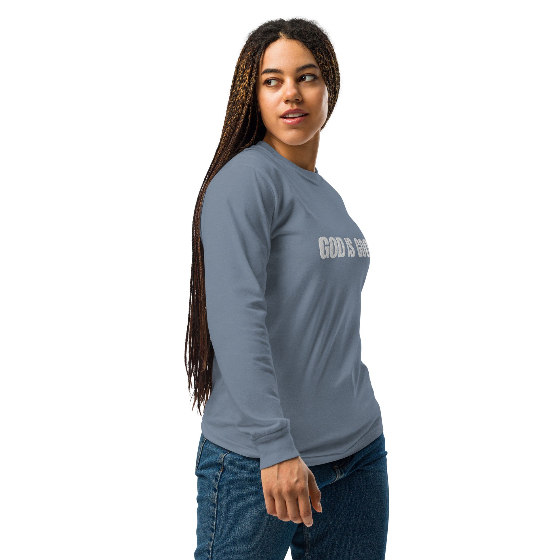 God is Good Heavyweight Long-Sleeve Shirt - Quall Co