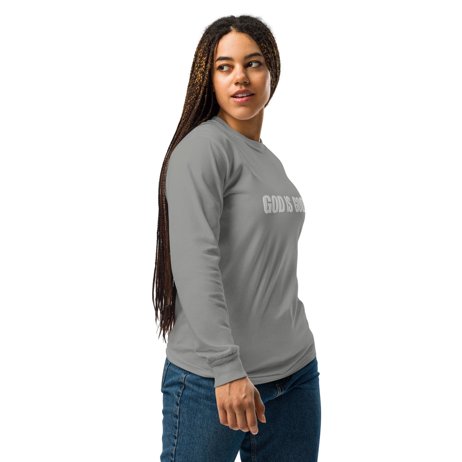 God is Good Heavyweight Long-Sleeve Shirt - Quall Co