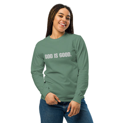 God is Good Heavyweight Long-Sleeve Shirt - Quall Co