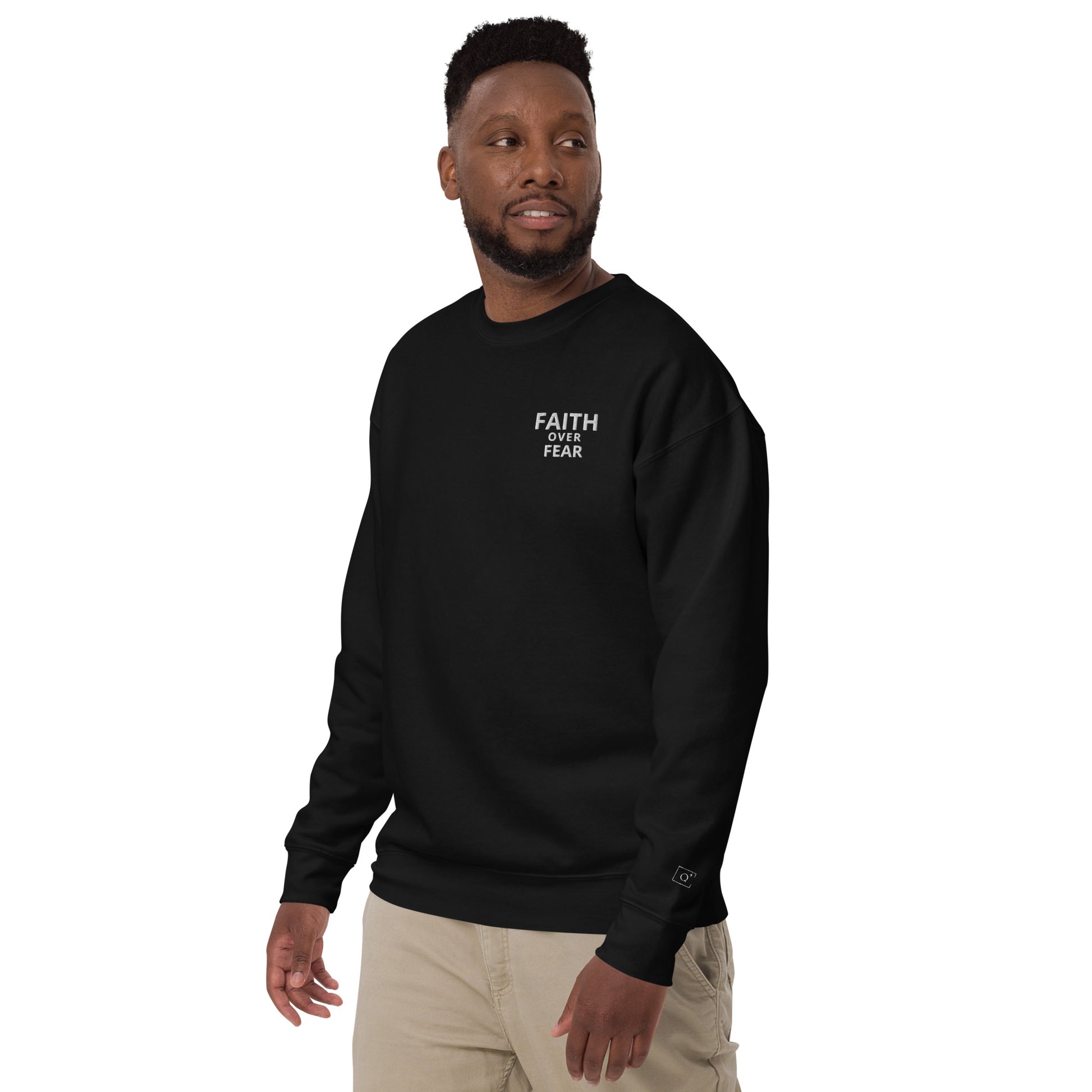 Faith Over Fear Unisex Premium Sweatshirt - Quall Co