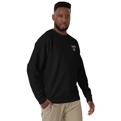 Faith Over Fear Unisex Premium Sweatshirt - Quall Co