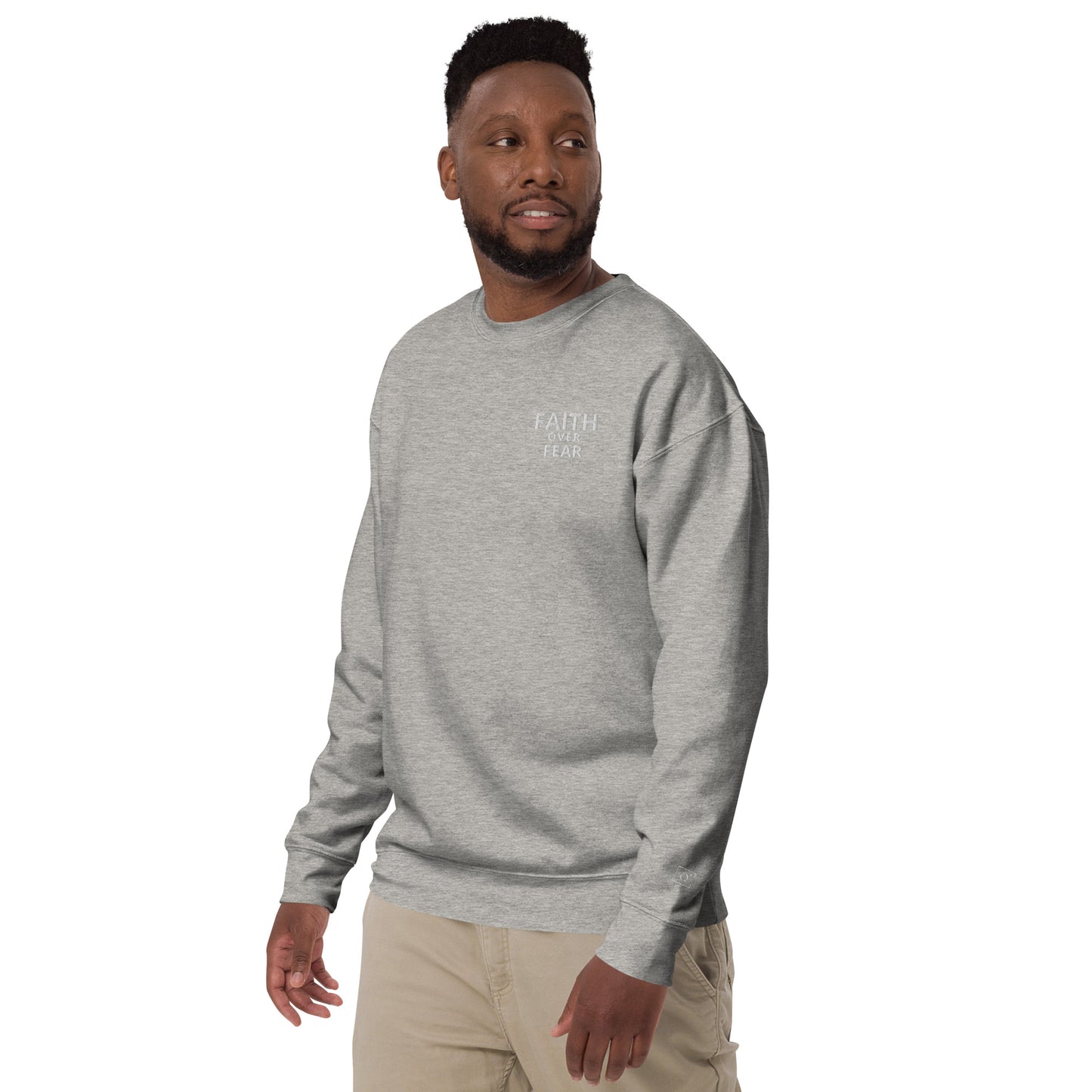 Faith Over Fear Unisex Premium Sweatshirt - Quall Co