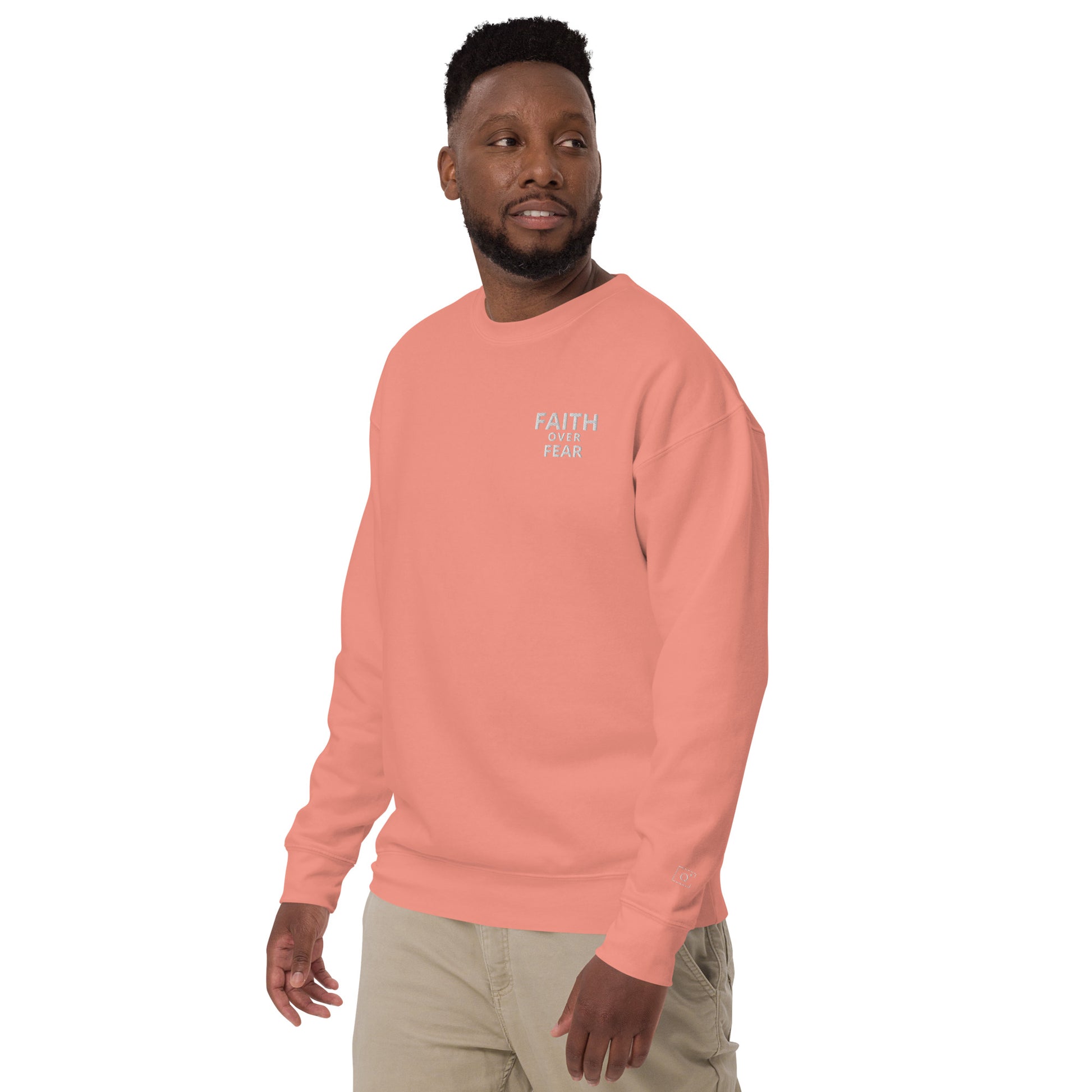 Faith Over Fear Unisex Premium Sweatshirt - Quall Co