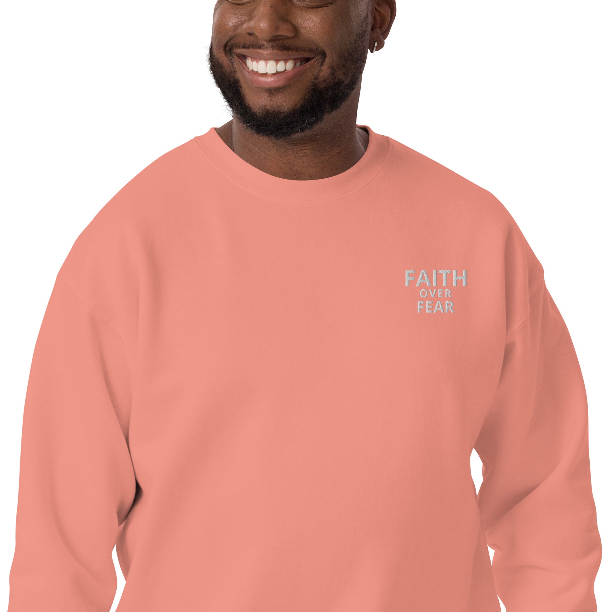 Faith Over Fear Unisex Premium Sweatshirt - Quall Co