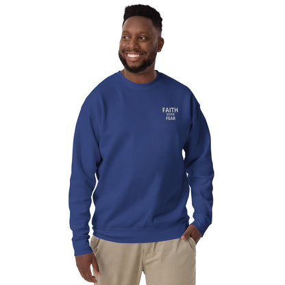 Faith Over Fear Unisex Premium Sweatshirt - Quall Co