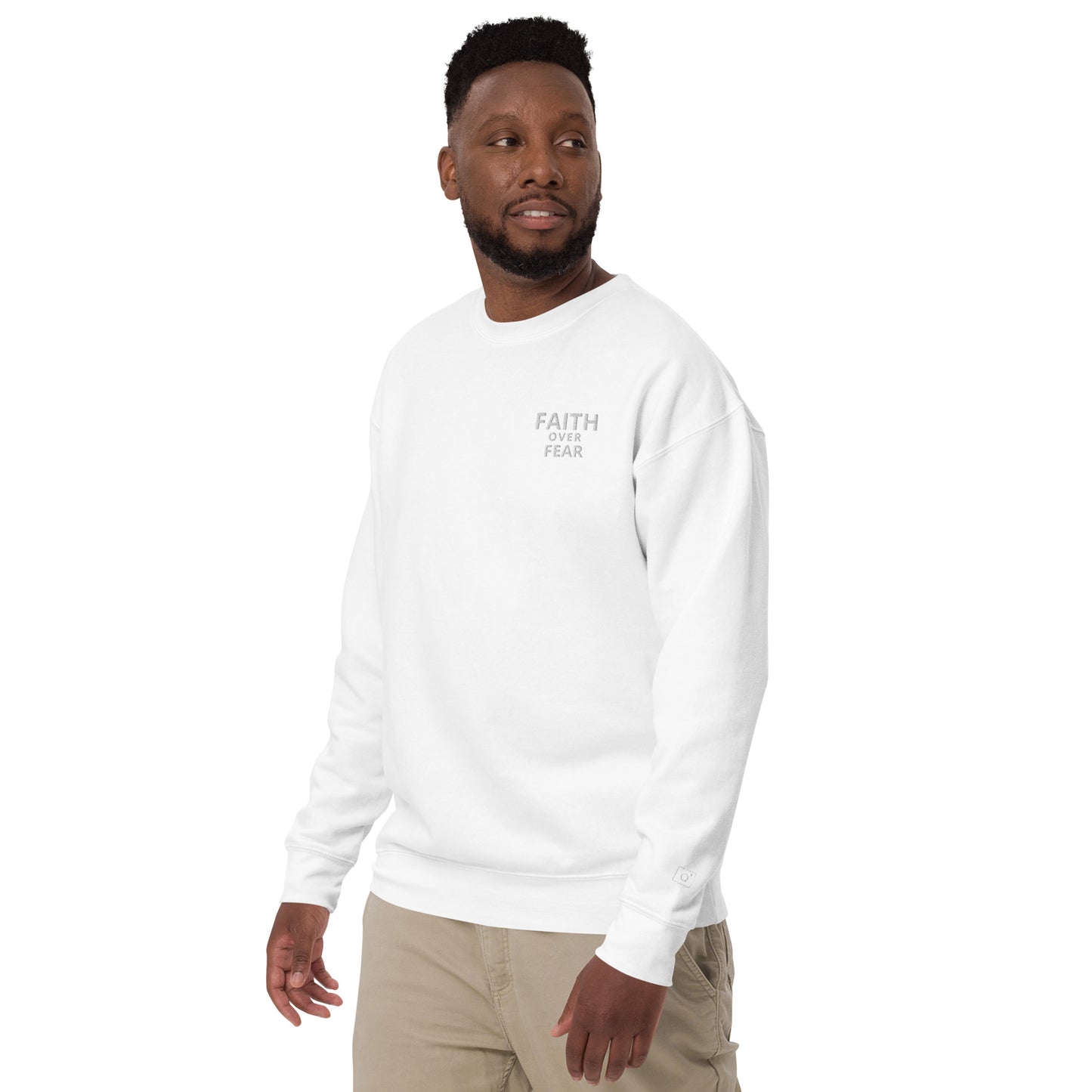 Faith Over Fear Unisex Premium Sweatshirt - Quall Co