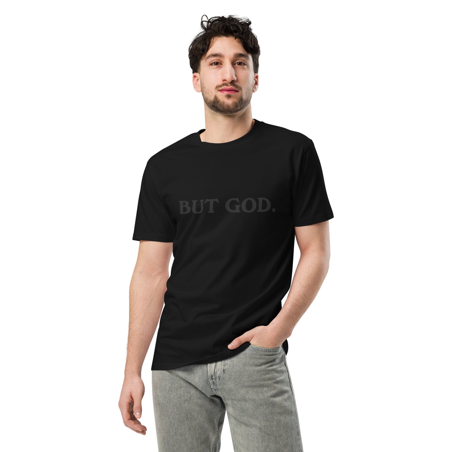 "But God" Premium Unisex T-Shirt – Timeless Comfort with a Message - Quall Co