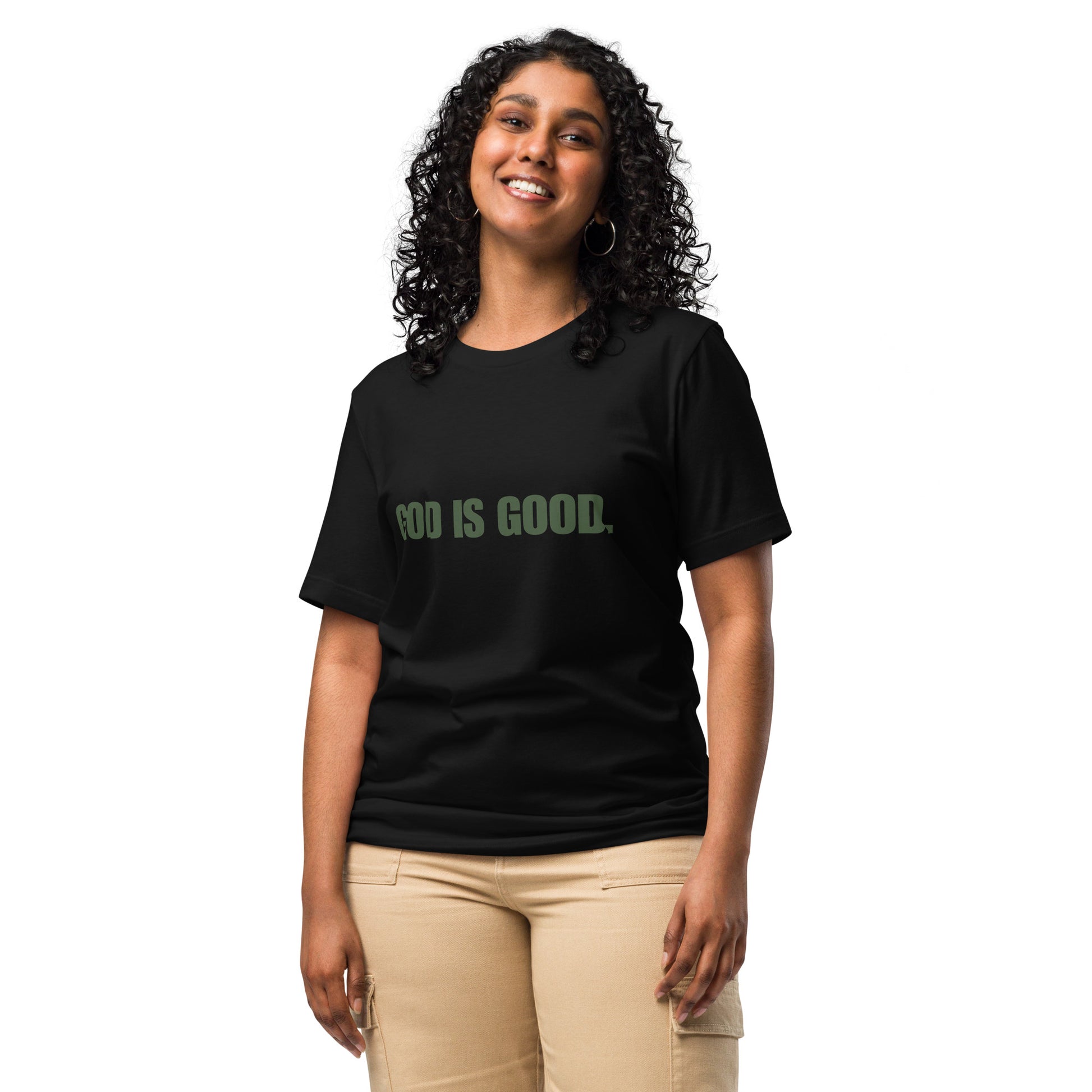 "God is Good" Green Print Unisex T-Shirt - Quall Co