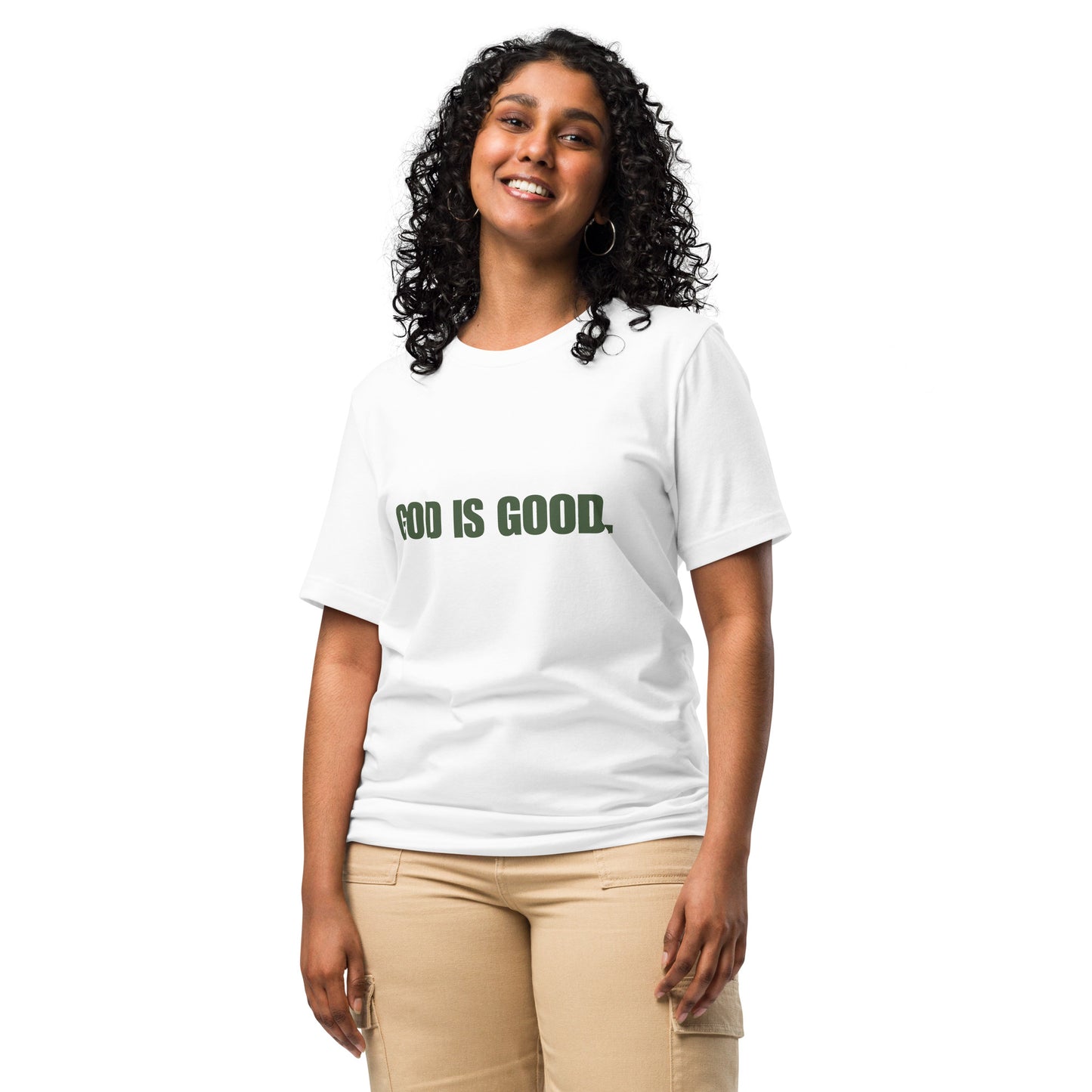 "God is Good" Green Print Unisex T-Shirt - Quall Co