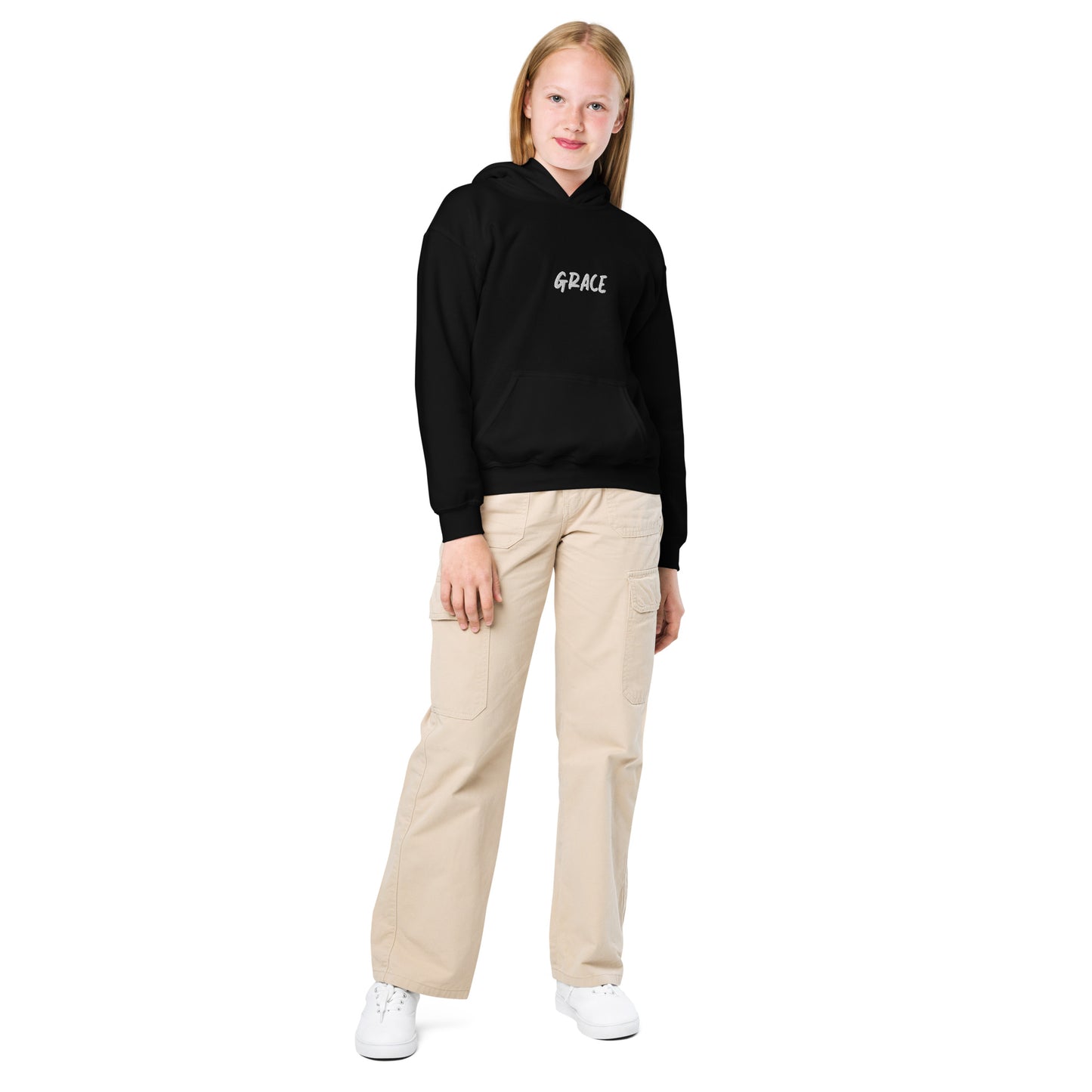 Youth GRACE Heavy Blend Hoodie - Comfort and Durability for Active Kids - Quall Co